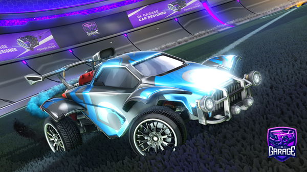 A Rocket League car design from reticently