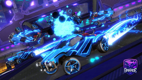 A Rocket League car design from SABERTOOTHPANDA