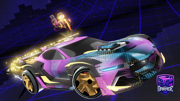 A Rocket League car design from WhiteHarlequin