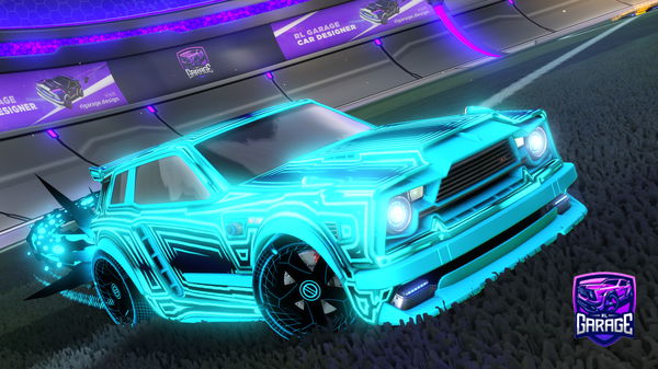 A Rocket League car design from Dragons2616431