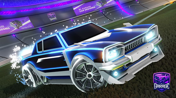 A Rocket League car design from Tech_Ed