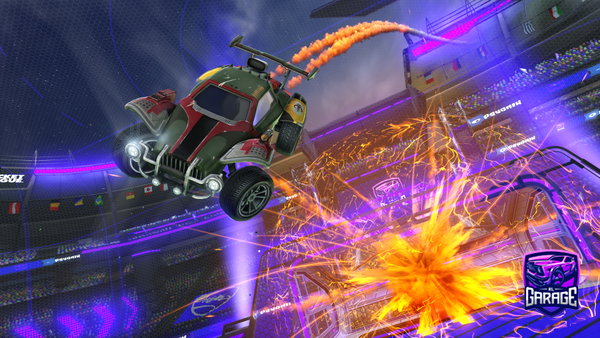 A Rocket League car design from silendsoldier