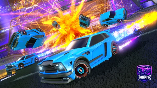 A Rocket League car design from Hudsonite