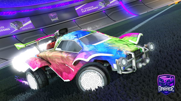 A Rocket League car design from SeeMyDescriptionPlz