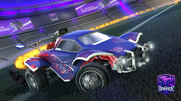 A Rocket League car design from besede