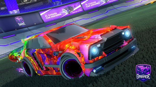A Rocket League car design from Mentillizer