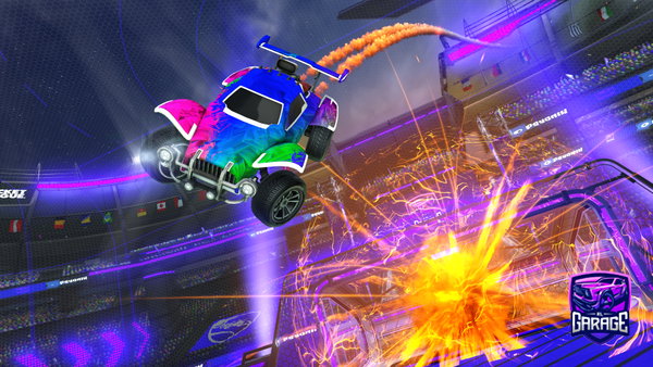 A Rocket League car design from Sebaxsv