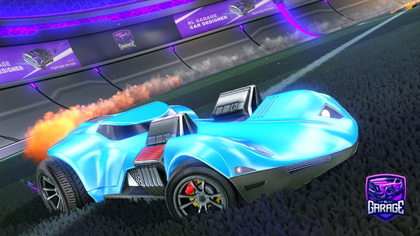 A Rocket League car design from DeQuebecGaspe
