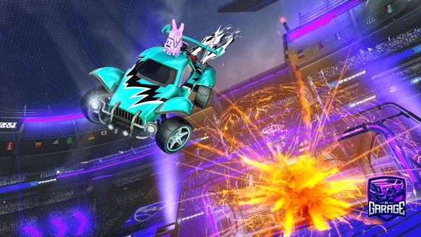 A Rocket League car design from Kinakodrxk