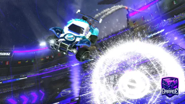 A Rocket League car design from Okimane