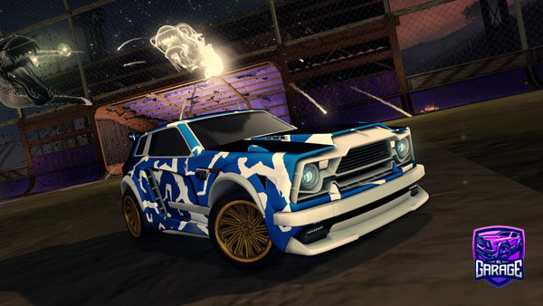 A Rocket League car design from 555tjop