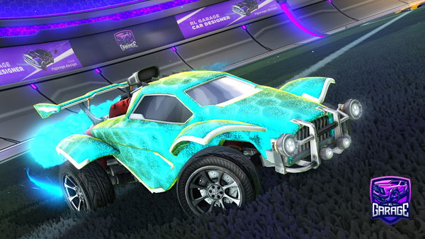 A Rocket League car design from 2K26