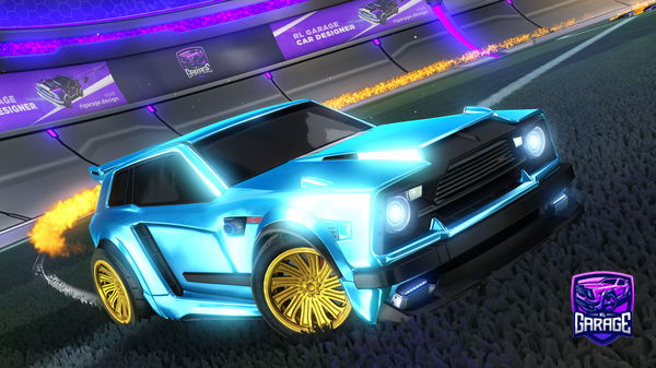 A Rocket League car design from Wishing1z