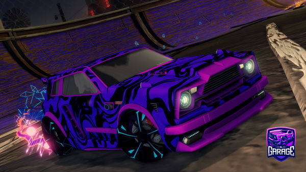 A Rocket League car design from BOXEDBYKOURASAN
