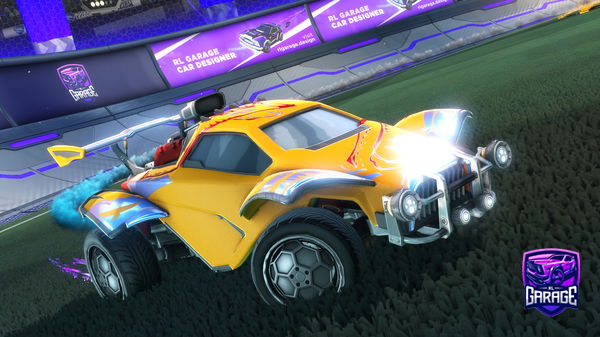 A Rocket League car design from senseiajay