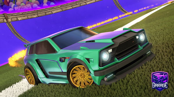 A Rocket League car design from Dinkyy