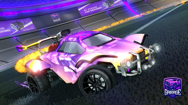A Rocket League car design from Fifoludek