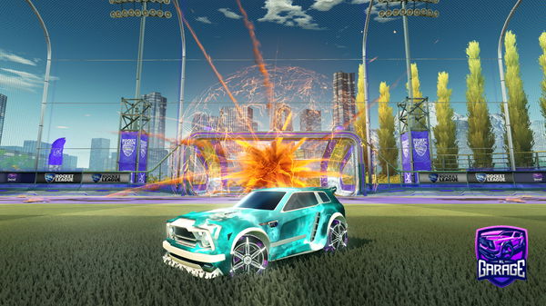 A Rocket League car design from LOHJICKE