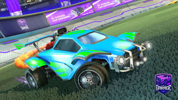 A Rocket League car design from Letsgo12