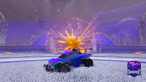 A Rocket League car design from Dishyburrito404