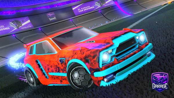 A Rocket League car design from ZeeGee