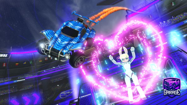 A Rocket League car design from PurpleJ33p