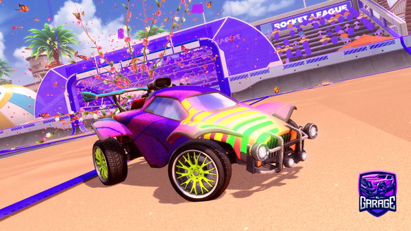 A Rocket League car design from nights