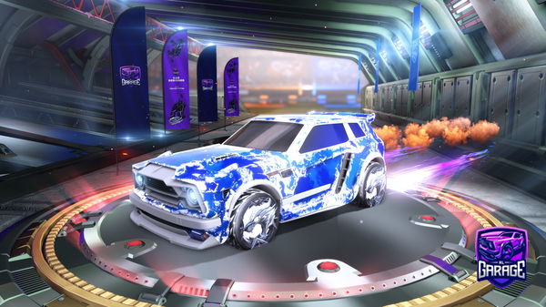 A Rocket League car design from Rowinabow