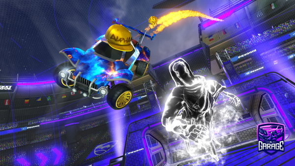 A Rocket League car design from Dracologamer