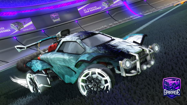 A Rocket League car design from Gtkrn