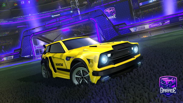 A Rocket League car design from thundery