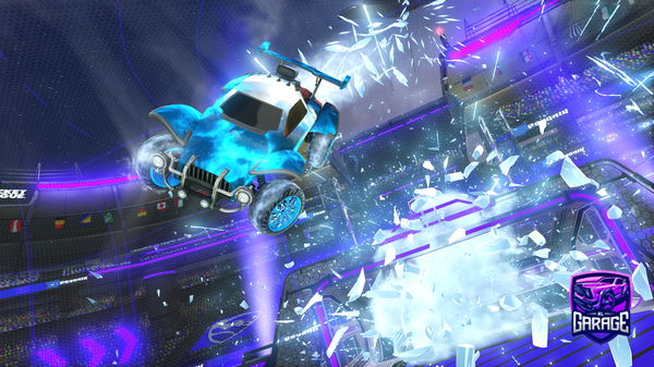 A Rocket League car design from CandyCane237