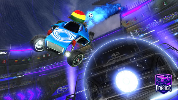A Rocket League car design from thundery