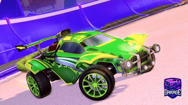 A Rocket League car design from GoFlyers34
