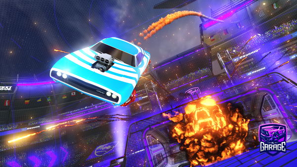 A Rocket League car design from firefox119