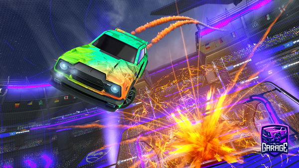 A Rocket League car design from SmokeDaDuby