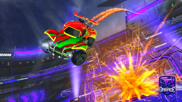 A Rocket League car design from Longhommejnr