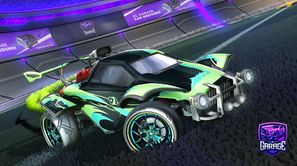 A Rocket League car design from DI6P