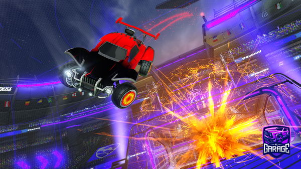 A Rocket League car design from spiderflow6730