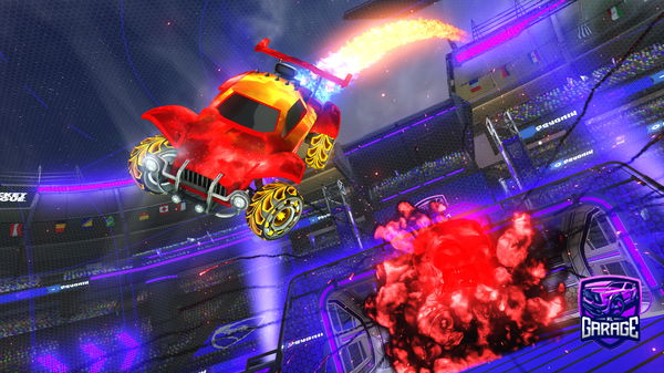 A Rocket League car design from Bobsanblobs