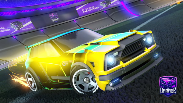 A Rocket League car design from Rhyotoxy