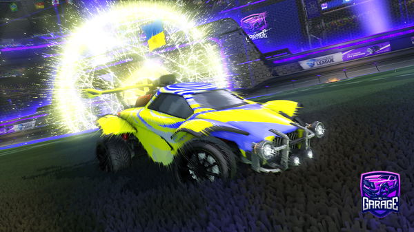 A Rocket League car design from Gradioactive