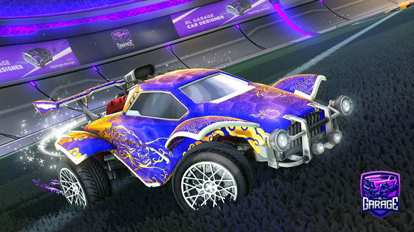 A Rocket League car design from Domenikeliaas