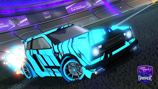 A Rocket League car design from intSyne