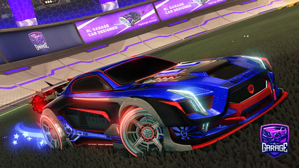 A Rocket League car design from ShadowFox001