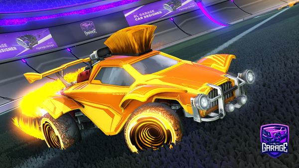 A Rocket League car design from Myusernameistigershark
