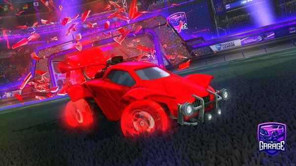 A Rocket League car design from GTR-on-gfuel