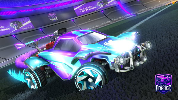A Rocket League car design from RoadToBlkDuelingDragons