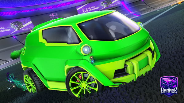 A Rocket League car design from quadflipreset