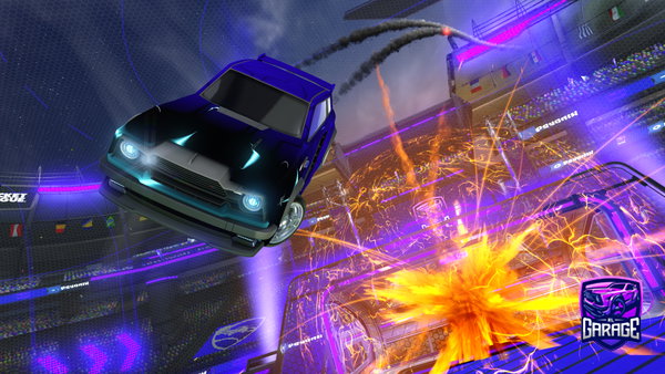 A Rocket League car design from Mafuuhh